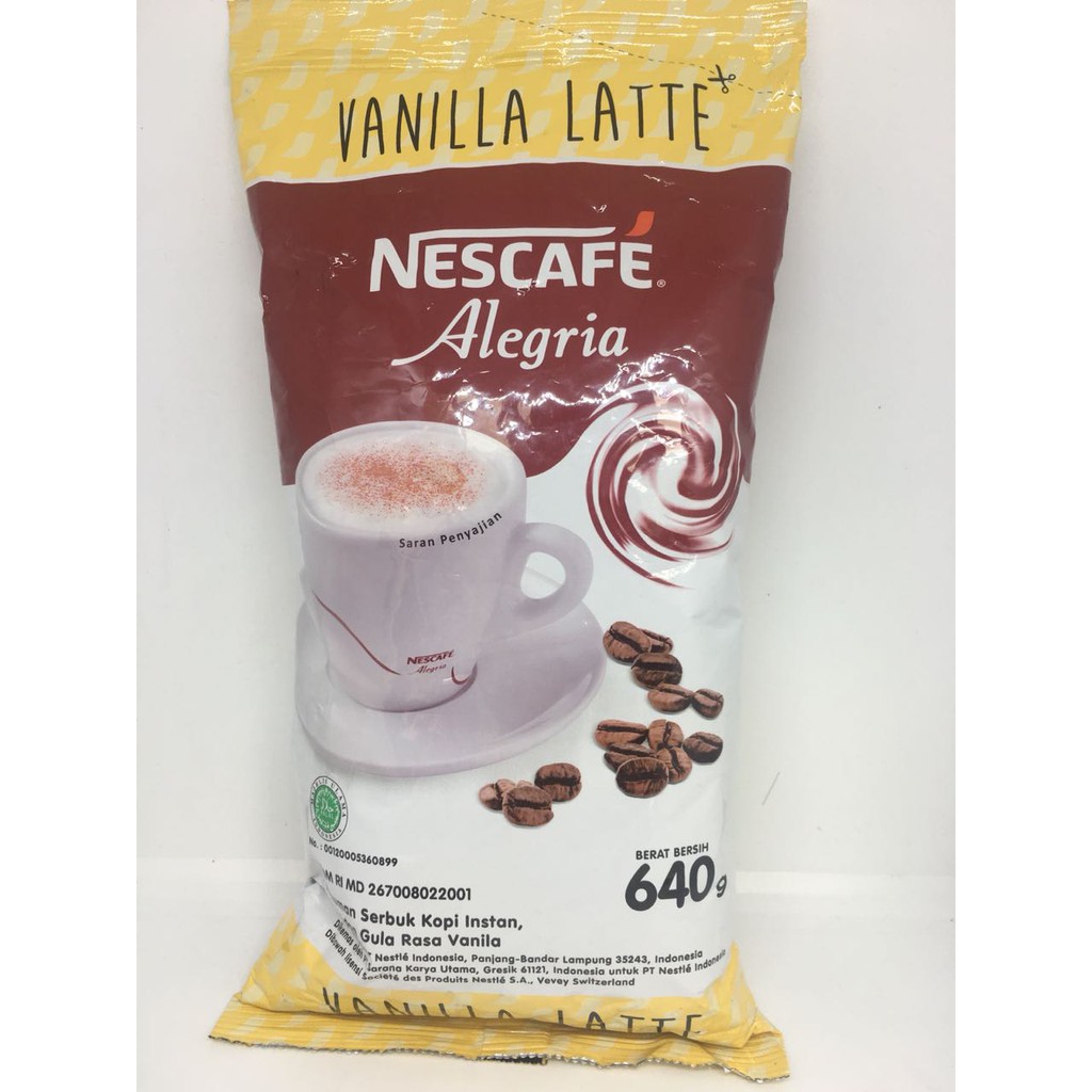 

Nescafe Alegria Vanilla Latte 640gr