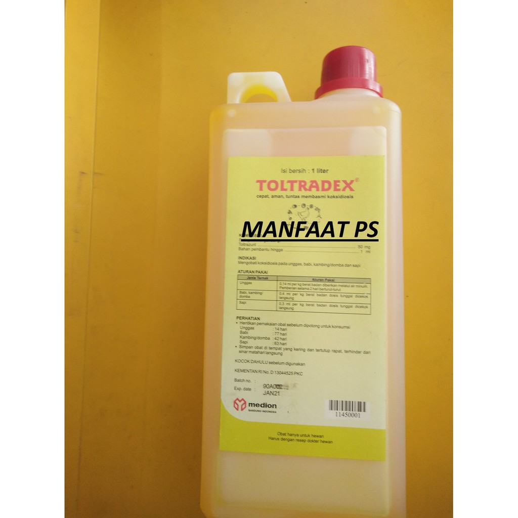 toltradex 1 liter obat koksidiosis pada hewan