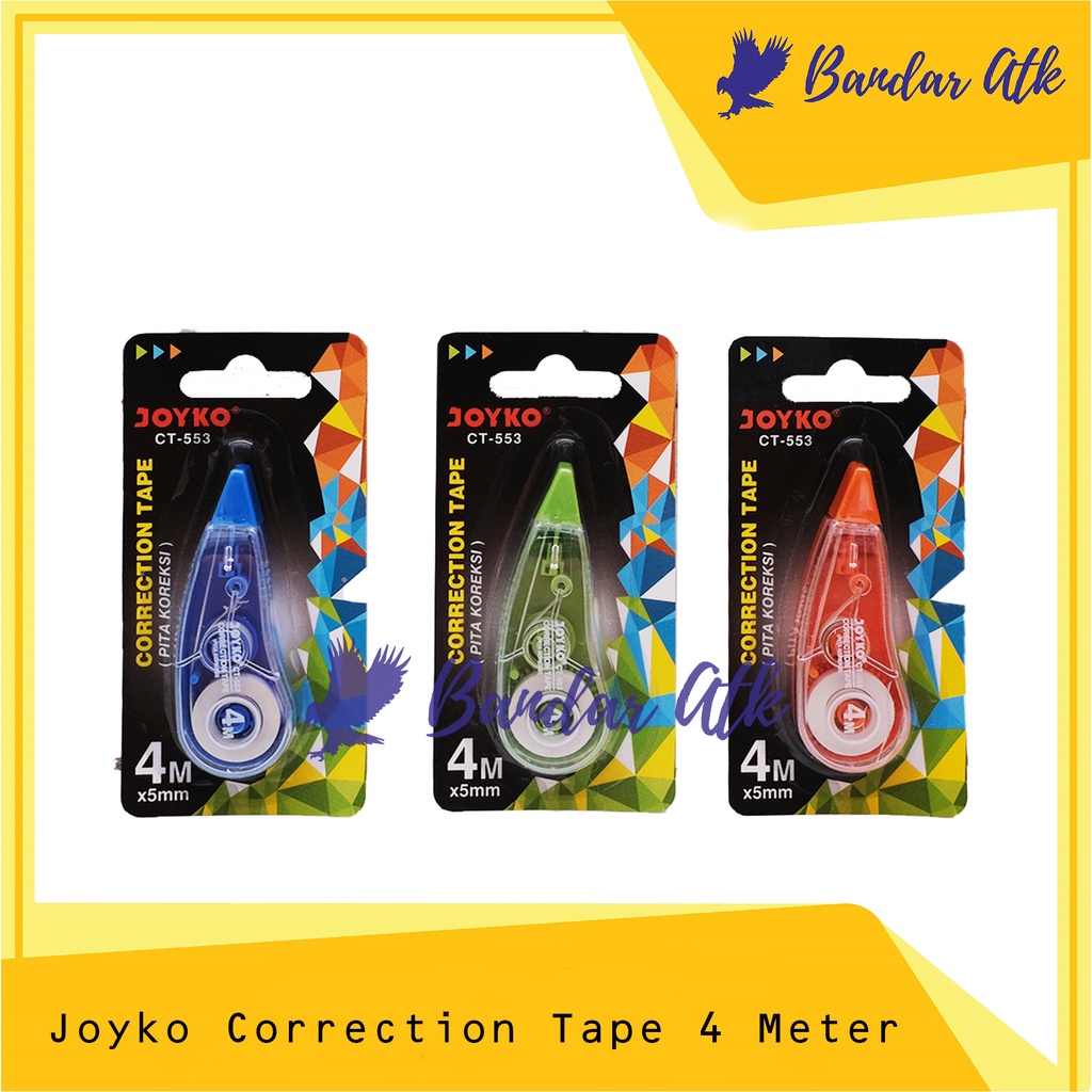 

Tip Ex Correction Tape Pita Koreksi Joyko CT 553 4M [1 PCS]