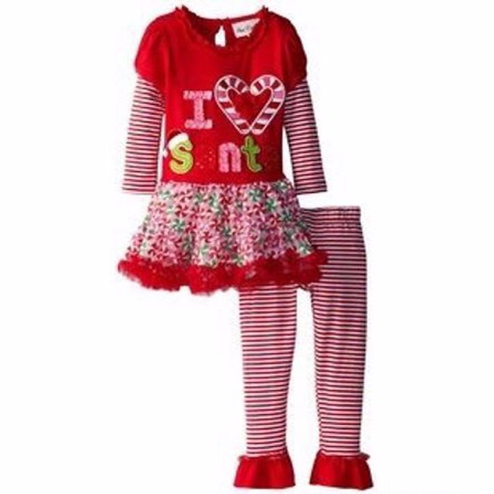 Setelan Tutu I Love Santa