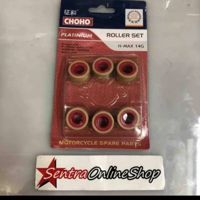 Roller roler nmax mio soul GT 125 mio m3 ukuran 14 gram merk choho