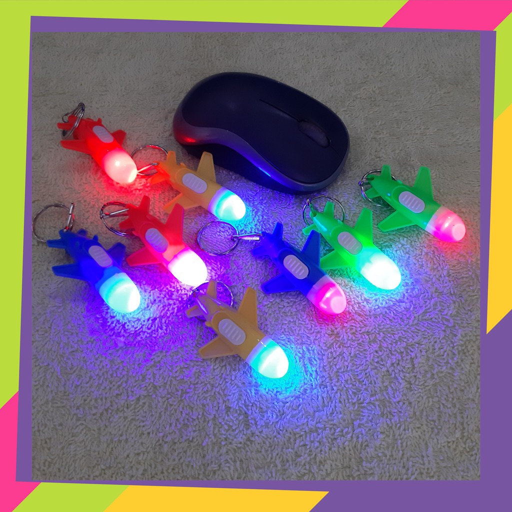 [Grosir] 12 pcs gantungan kunci/konci peluru kendali - lampu LED - key chain - 436