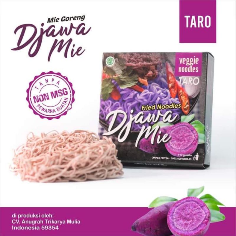 

Djawa Mie Jawa Mie Taro Umbi Ungu mie sayur