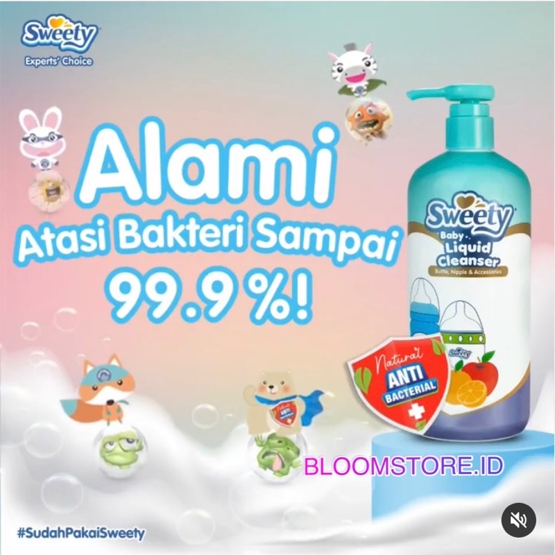 SWEETY Baby Bottle Nipple &amp; and Accessories Cleanser Sabun Cuci Botol Susu Dot Bayi Pump 500 ML 500ML Refill Pouch 450ml 450 ml