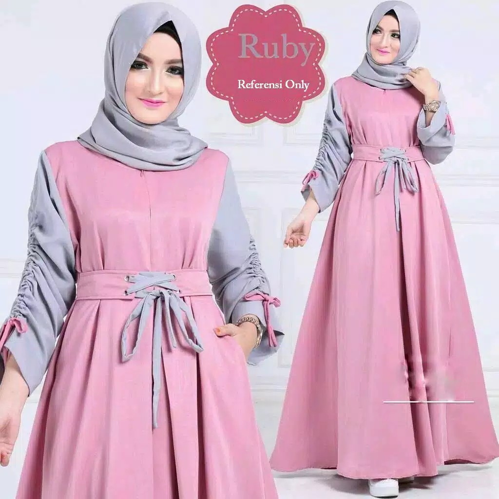 Baju Gamis Wanita Syar'i Muslim Inaya | Shopee Indonesia