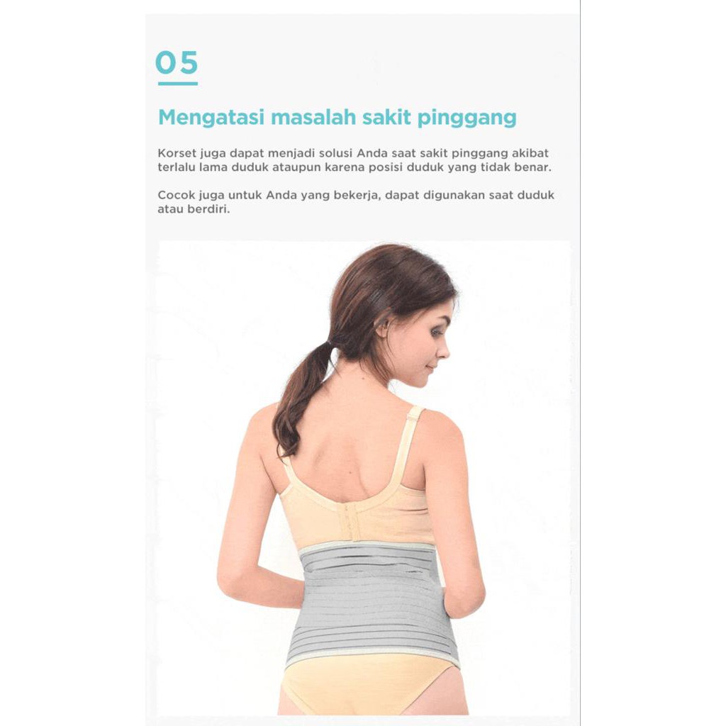 MOOIMOM Bamboo Postpartum Belly Band Korset Pelangsing Pasca Melahirkan Normal &amp; Caesar