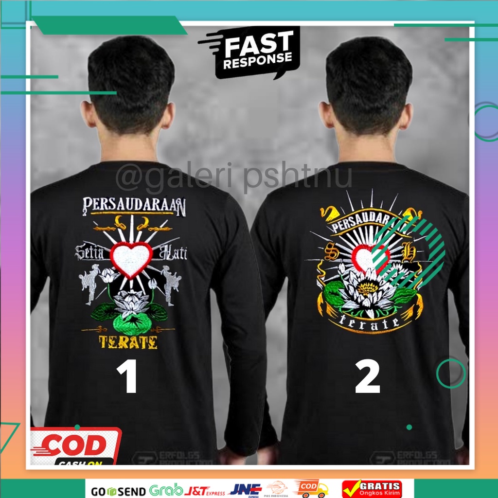 kaos psht lengan panjang - kaos psht lengan panjang bordir - kaos psht lengan panjang distro - kaos 