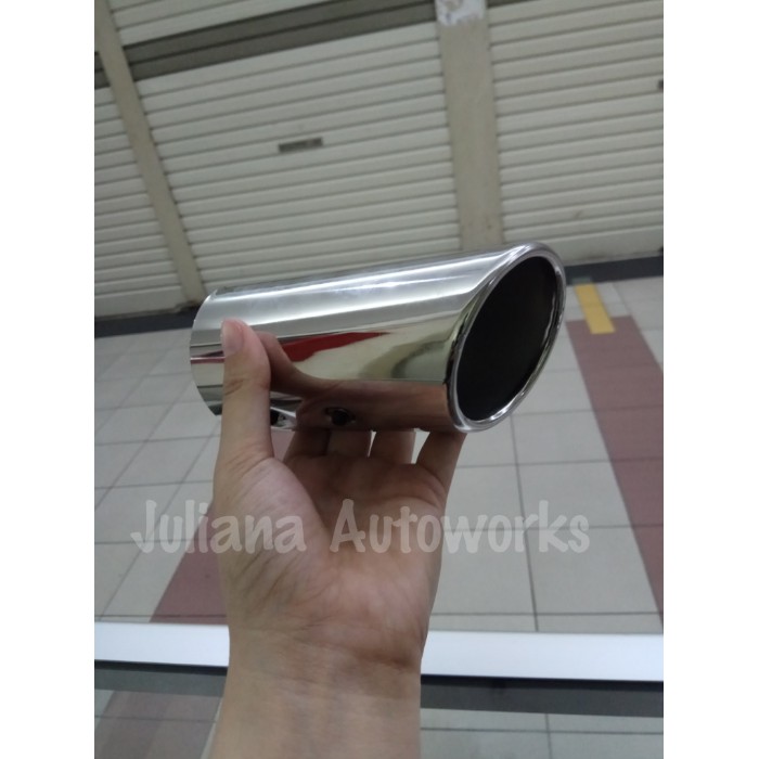 Muffler Extention / Buntut Kenalpot Model Miring (6 CM) untuk mobil Honda Mobilio