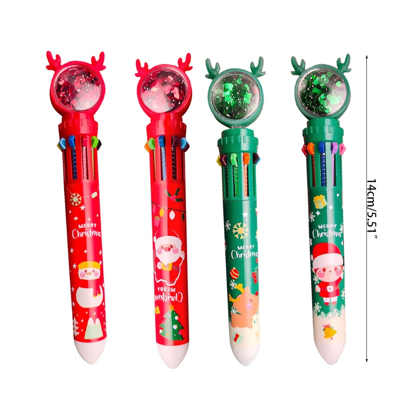 Zzz Bolpoin Tekan Tema Natal Untuk Menulis / Jurnal / Planner