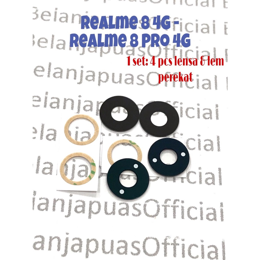 Camera Lens Lensa Kaca Kamera Belakang REALME 8 4G  8 PRO 4G