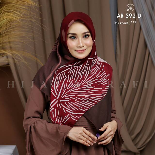 Ar 392 D Hijab segi empat by Hijab Arrafi //  Fatimah az Zahra Shop