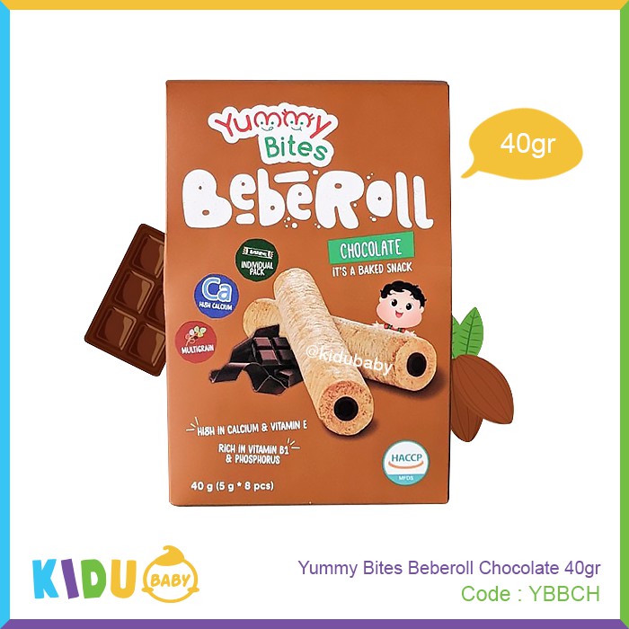 Yummy Bites Beberoll 40gr Cemilan Snack Bayi Kidu Baby