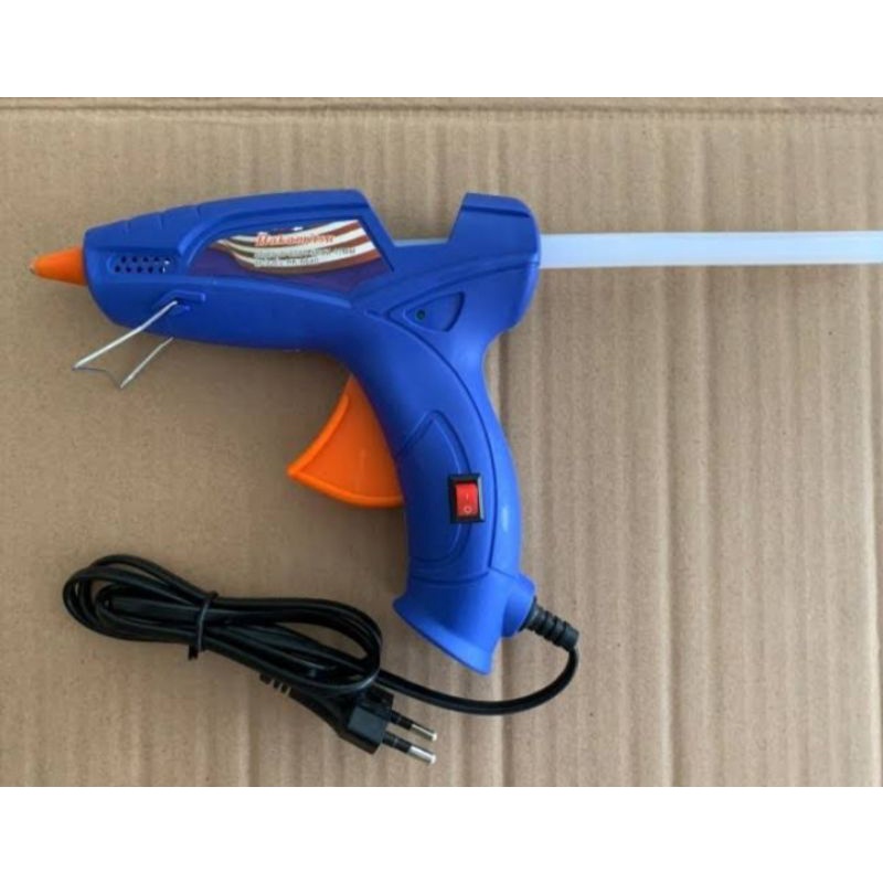 ALAT LEM TEMBAK BIRU ON/OFF/HOT Melt Glue Gun On Off 20WATT