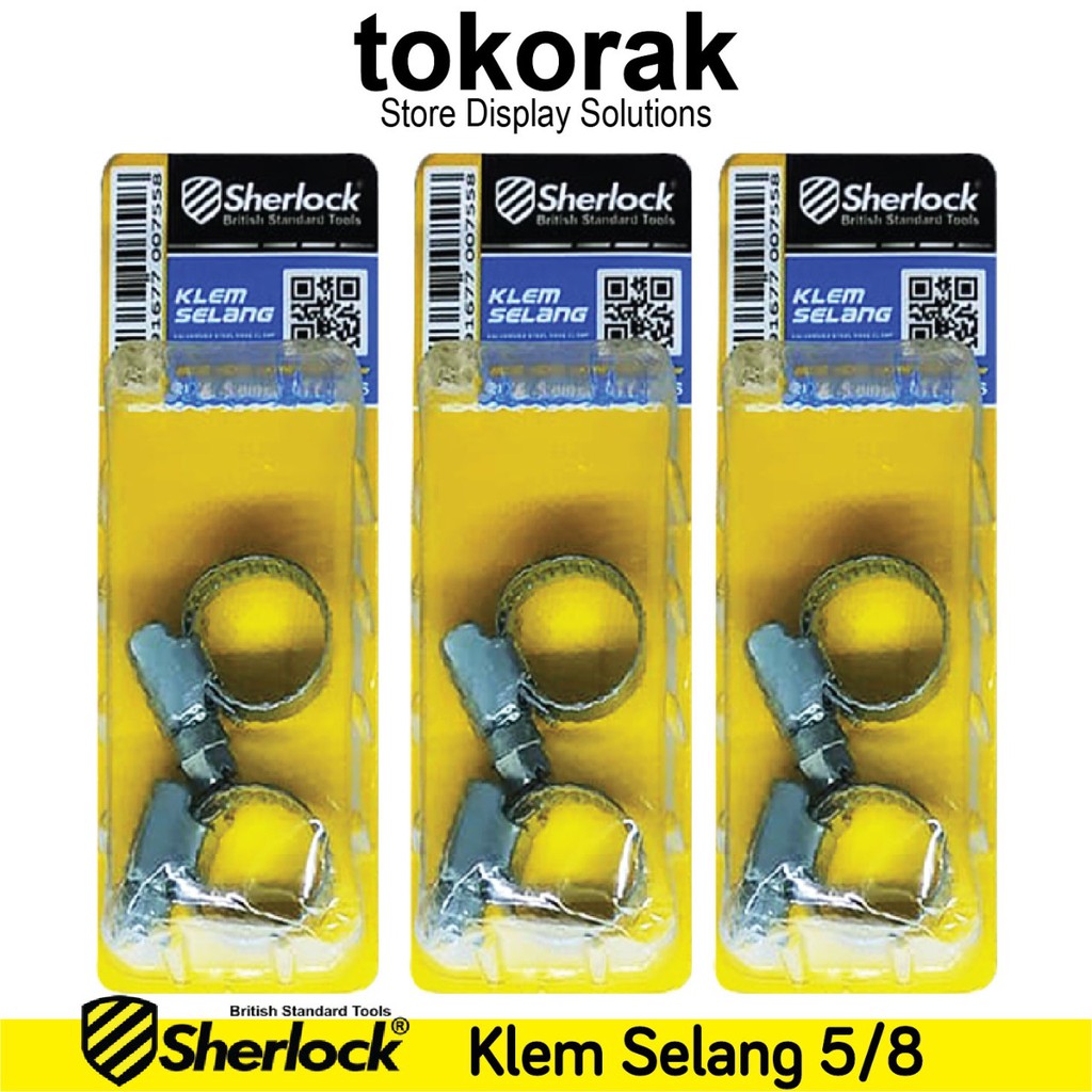 KLEM SELANG SHERLOCK 5/8 INCH KLEM CLAM CLAMP