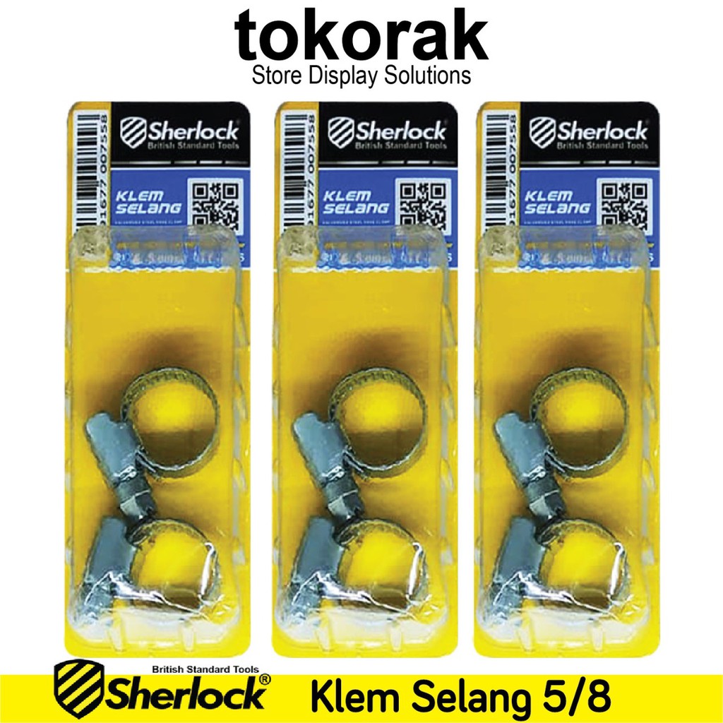 KLEM SELANG SHERLOCK 5/8 INCH KLEM CLAM CLAMP