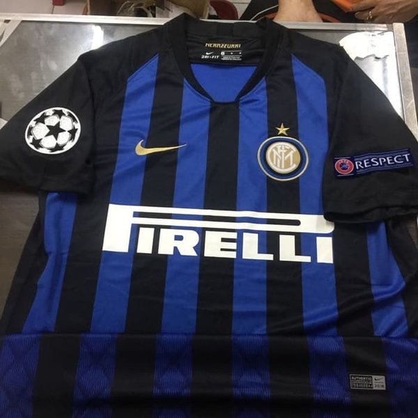 Jersey Inter Milan Home 2018/2019 Full Patch UCL