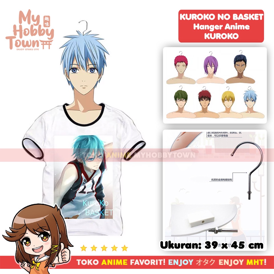 Gantungan Hanger Baju Kuroko Basketball Aomine Kise Akashi Midorima Murasakibara Kagami