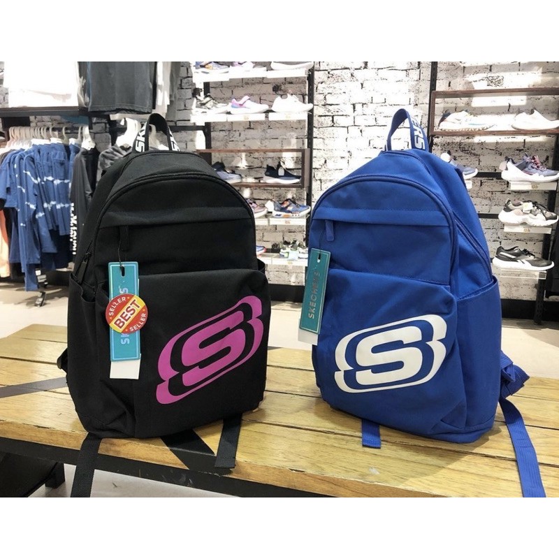 Skechers S1005 Kids Backpack - Black/ Blue