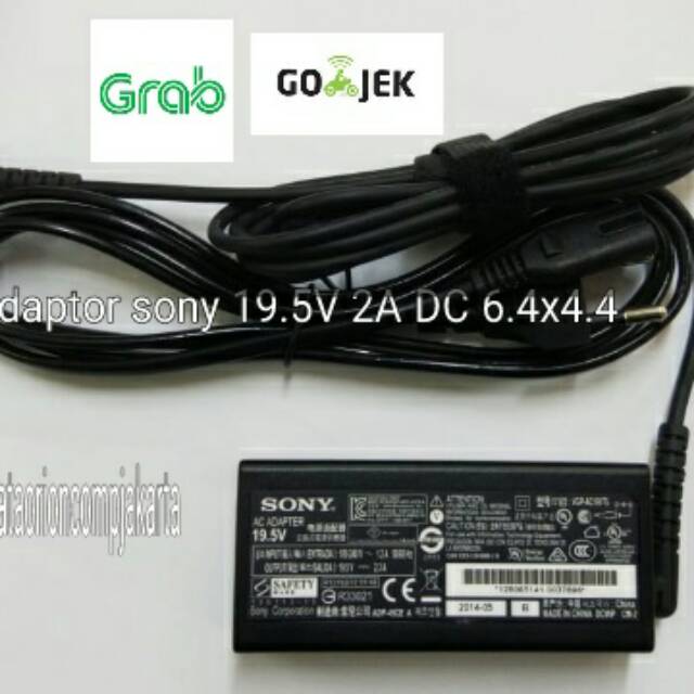 Adaptor Charger Sony vaio 19.5V 2A DC 6.5*4.4 mm for Sony vaio wpcw117x m11 m112 series