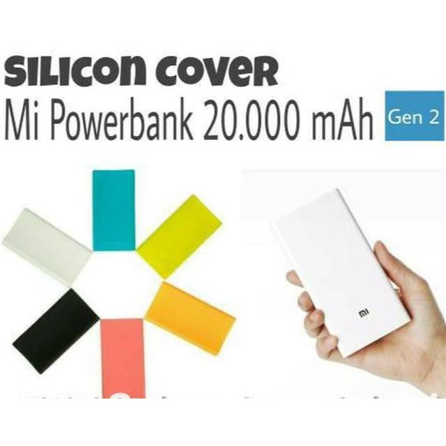 Silikon Karet Powerbank Xiaomi 20000mAh Mi2c Ori Original PB 20000 mah