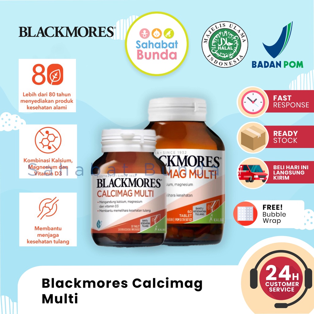 BLACKMORES Calcimag Multi 60's Vitamin untuk Asam Lambung dan Kesehatan Tulang