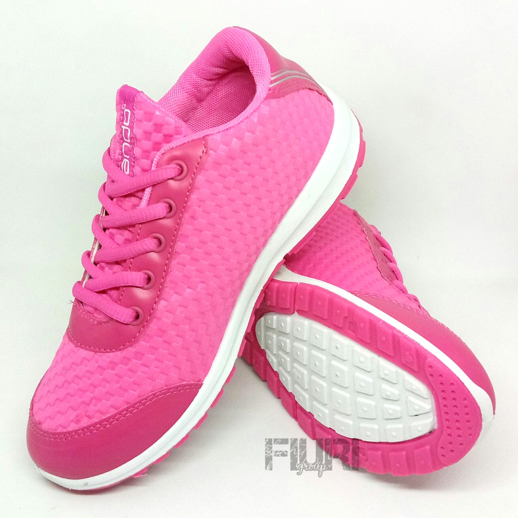 FIURI - ANDO ORIGINAL - ZENA 36-41 PINK - SEPATU SNEAKERS SPORT KANVAS SOL KARET ANAK PEREMPUAN - SEPATU KETS FASHION TRENDY WANITA DEWASA - SEPATU OLAHRAGA LARI FITNES SENAM KERJA KULIAH BERTALI CEWEK MURAH PROMO DISKON BONUS KAOS KAKI