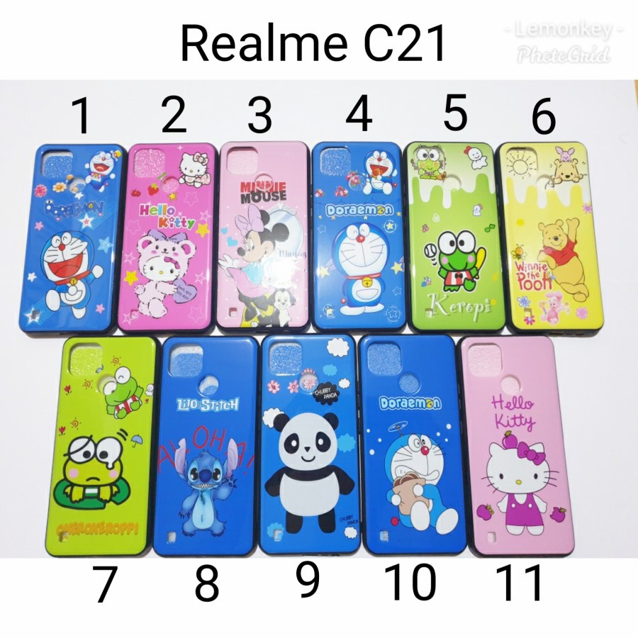 Soft case Fuze Realme C21 2021 Motif Karakter Realme C 21 Disney