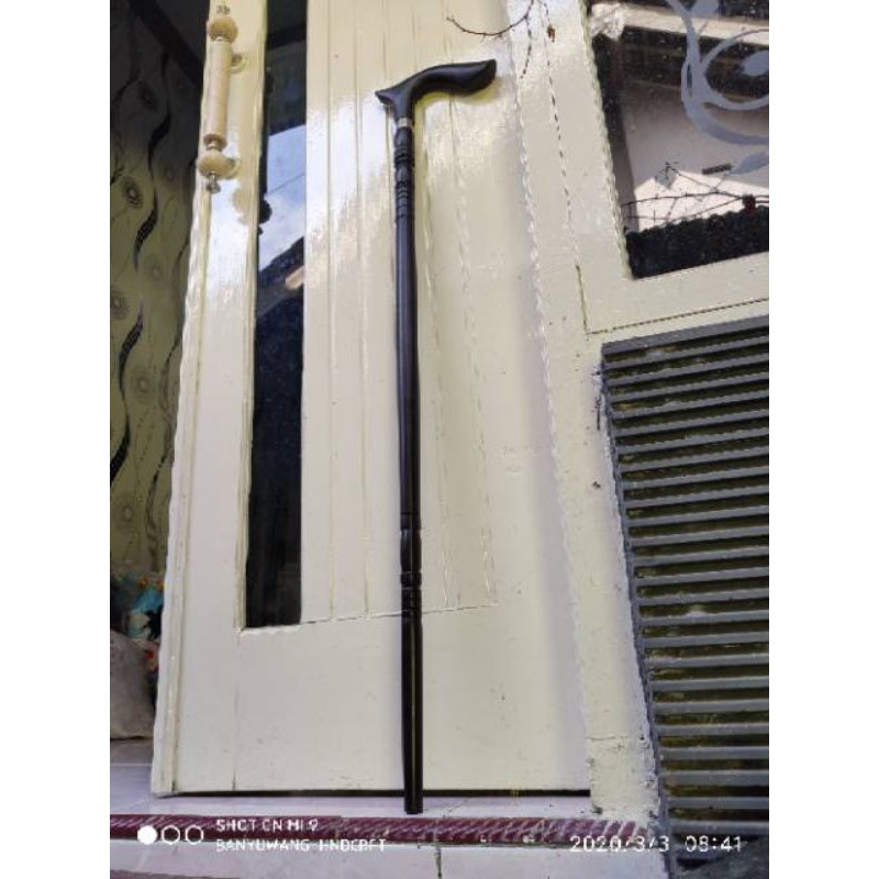 Tongkat kayu galih kelor hitam Kalimantan asli