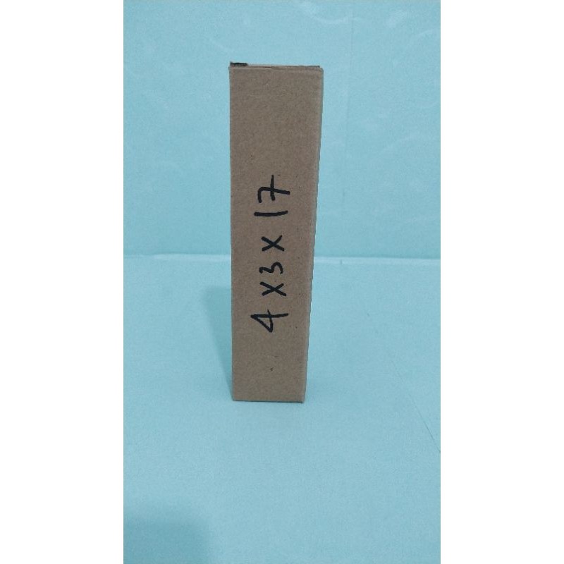 

kardus packing die cut ukuran 4x3x17 @600