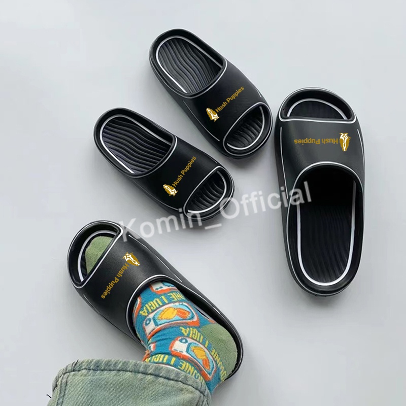 [Bebas Ongkir] Hush Puppies Sandal Wanita Import Sandal Pria Cartoon Ringan Sendal Cewek Korea Sandal Slip On Terbaru