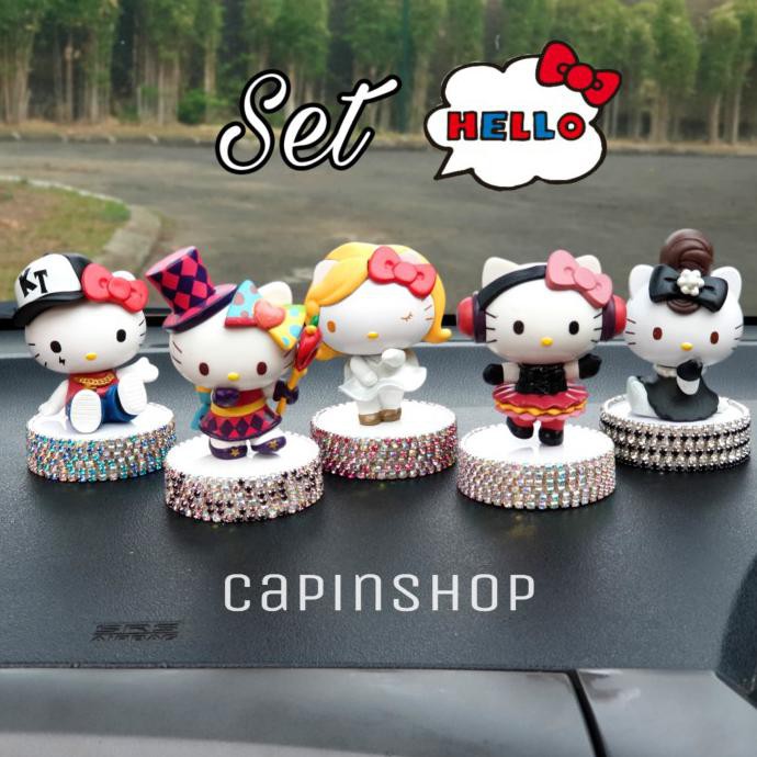 SET HK BLING // paket (isi 5) Aksesoris Hiasan Pajangan Mobil Lemari S
