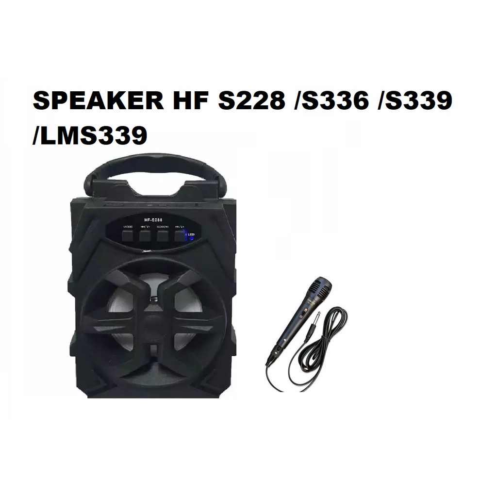 TERMURAH COD !! Speaker Bluetooth Portable HFS288 Plus Microphone Speaker Bluetooth 5009 plus Mikrofon karaoke - Speaker bluetooth SQRS 003 YD-668 + mic HFS288 HF-S288 36BT YD-801 Speaker 3381 / 3391 / 3396 / Speaker Besar KIMISO