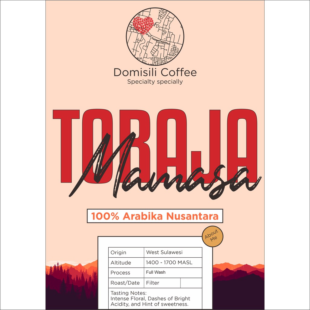 

Kopi Arabika Toraja Mamasa Wash Process Biji - Domisili Coffee -