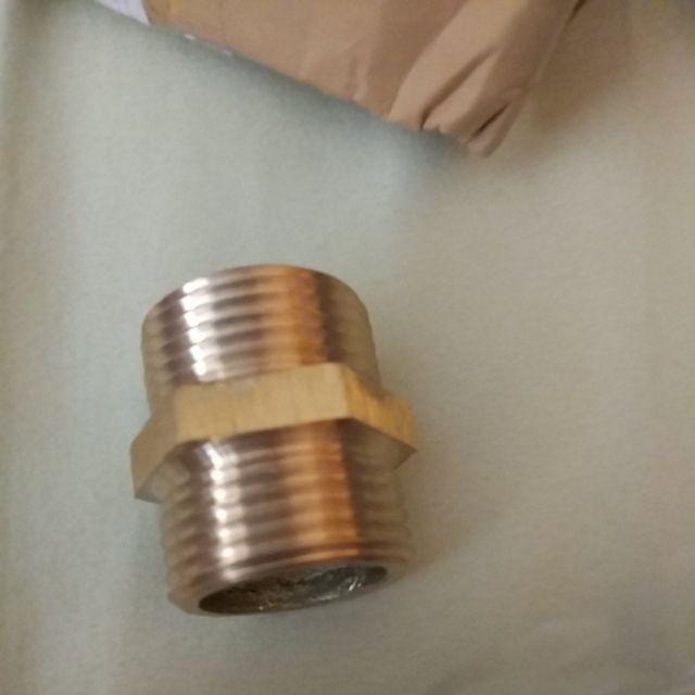 Fitting Double Nipple 3/4 X 3/4 Kuningan