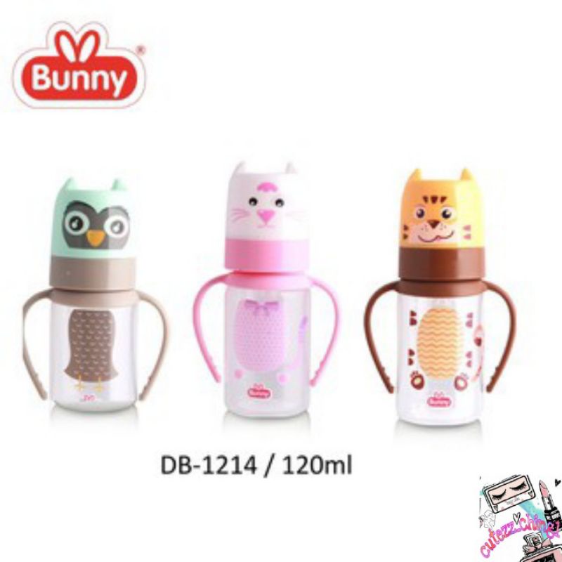 ☃Cutezz_Ching1☃Lusty Bunny Character Feeding Bottle Botol Susu With Handle DB-2414/1214