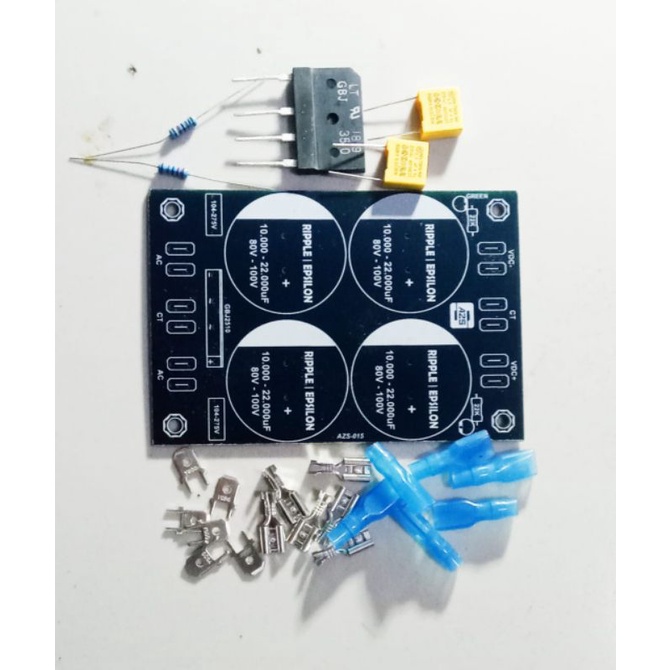 PCB PSU 4 Elco Single Dioda Plus Komponen