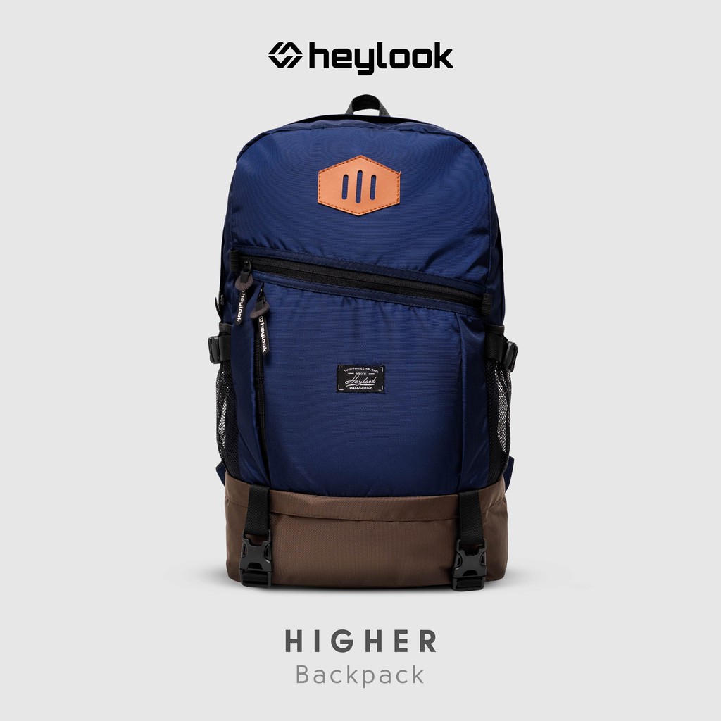 HEYLOOK Project - (Free Raincover) Tas Ransel Pria Wanita Backpack HIGHER Prime Tas Ransel Laptop Cowok Cewek