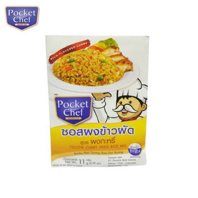 

POCKET CHEF YELLOW CURRY FRIED RICE 11GR