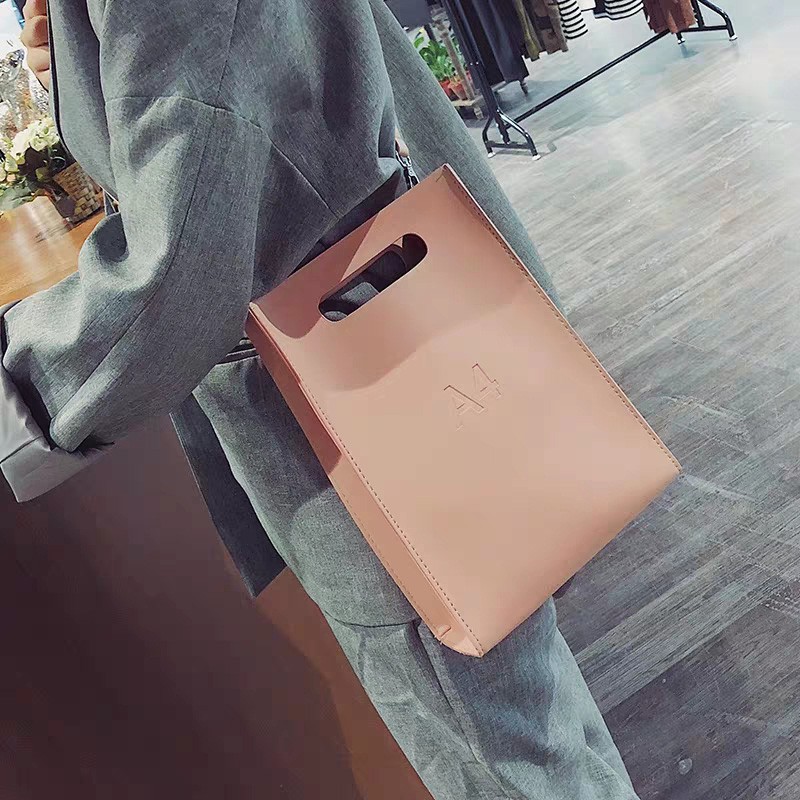 Tas tangan impor wanita lucu selempang bahan kulit sentetis handbag murah 2 in 1