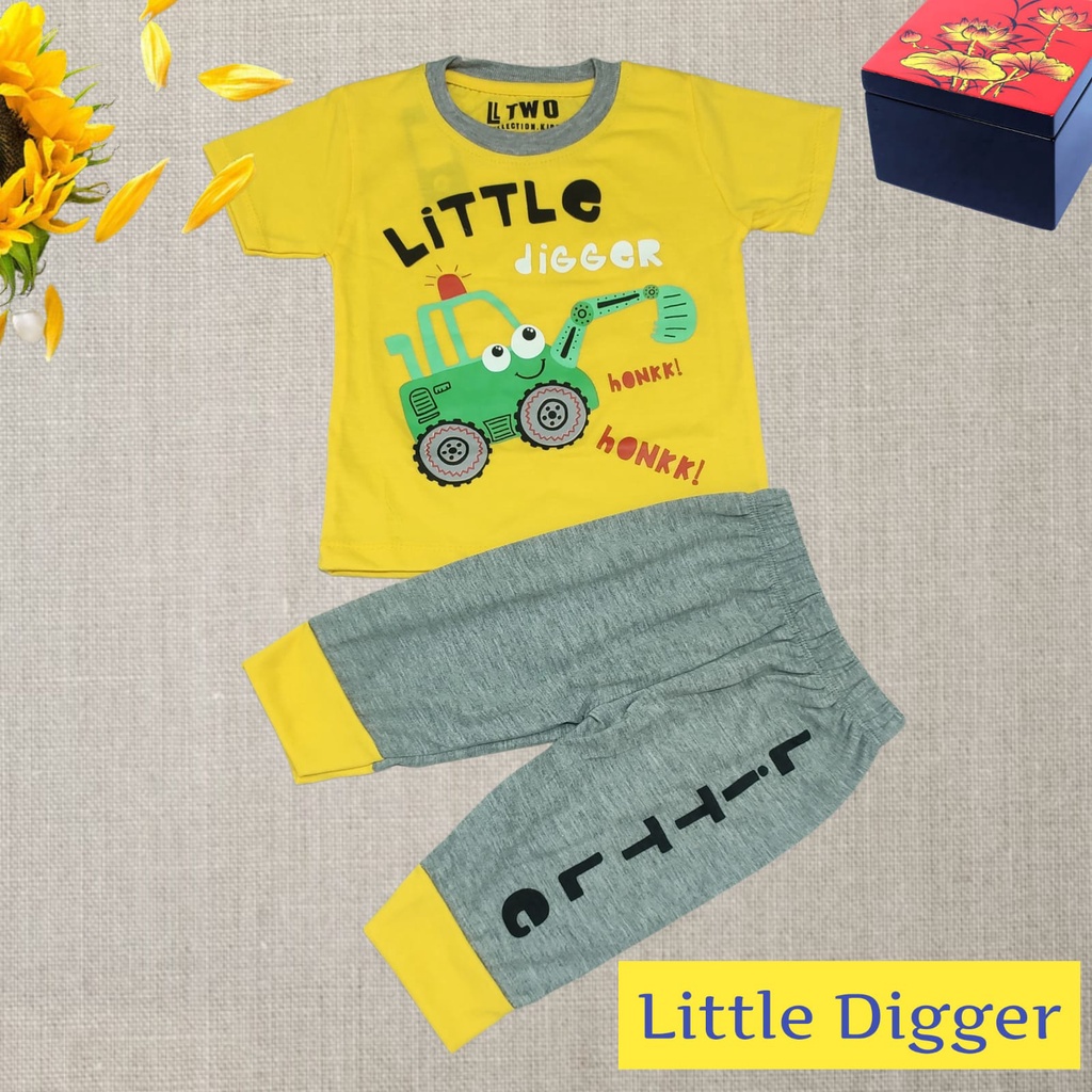 Setelan Anak Laki-Laki Joger / baju anak / setelan anak cowok Little-Little Yellow