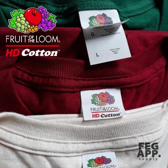 BISA COD Kaos Polos FRUIT OF THE LOOM FOTL Import Original