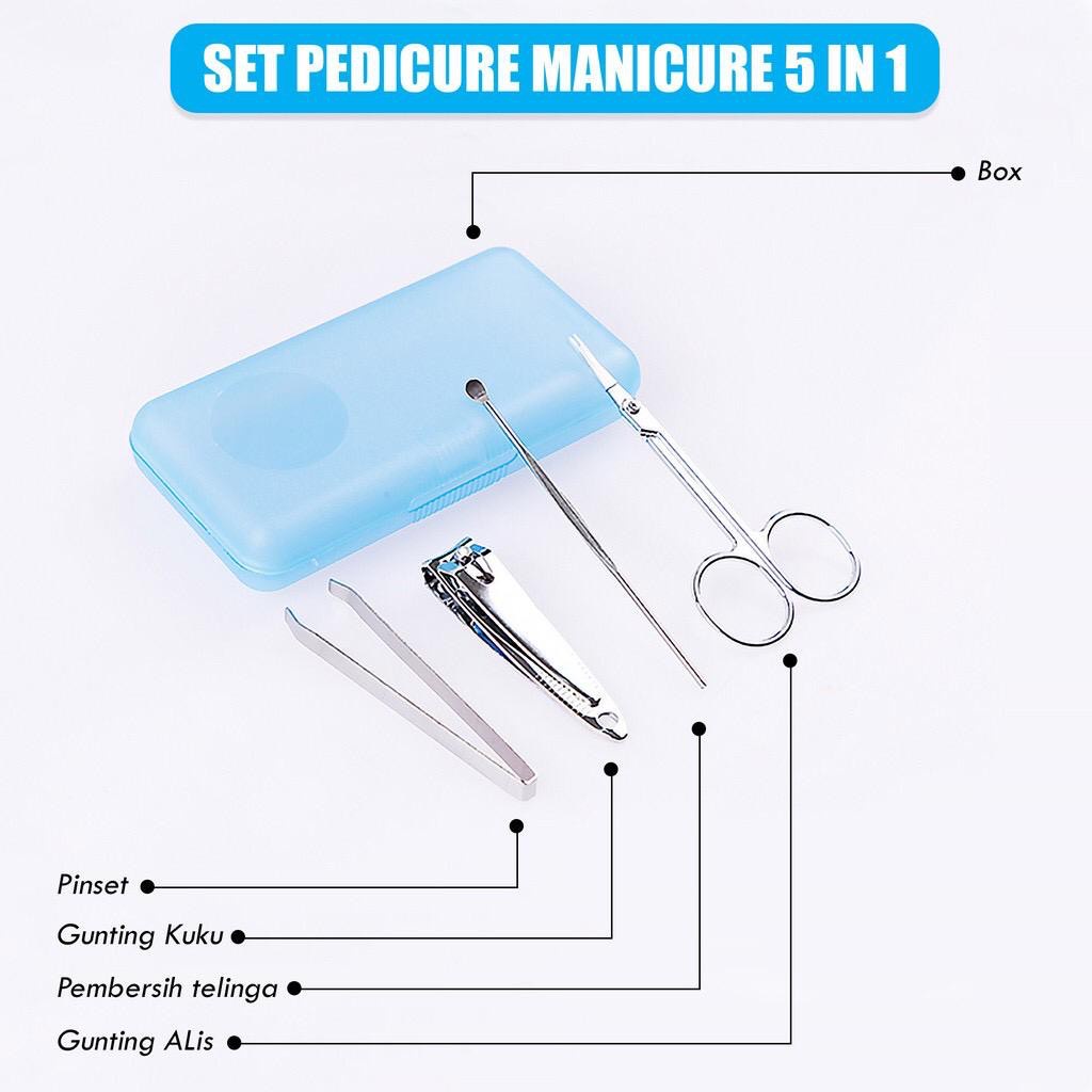 WJ0074 Gunting Kuku Set 4 in 1 / Gunting Kuku Set Box / Manicure Pedicure