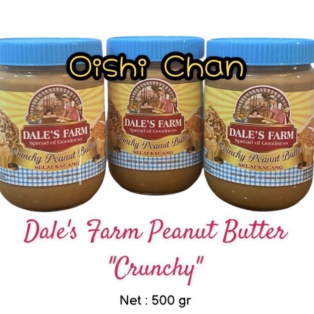 

Dale'S Farm Crunchy Peanut Butter 500Gr / Selai Kacang Dale'S Farm