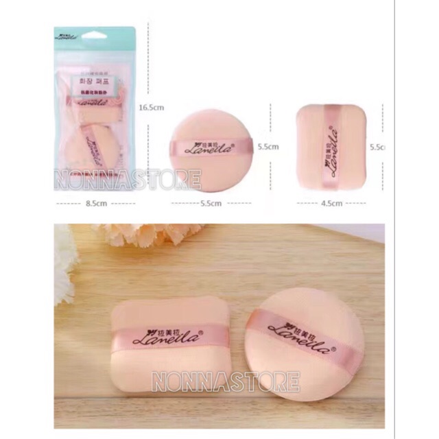 Puff - Spon Bedak Tebal / Gendut / Tinggi 1,5 CM