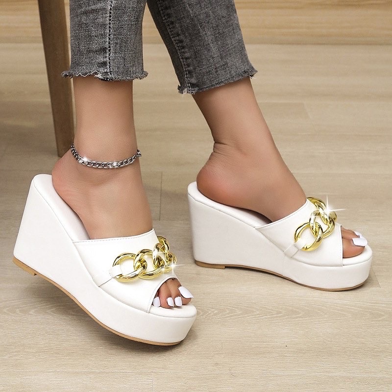 Wedges P007 sendal wanita import realpict