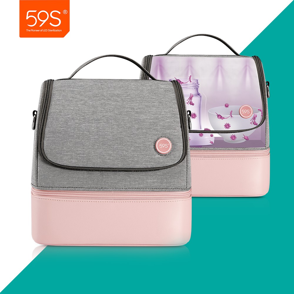 

59s UV Sterilizer Bag P14 UVC LED Sterilization Mommy Bag