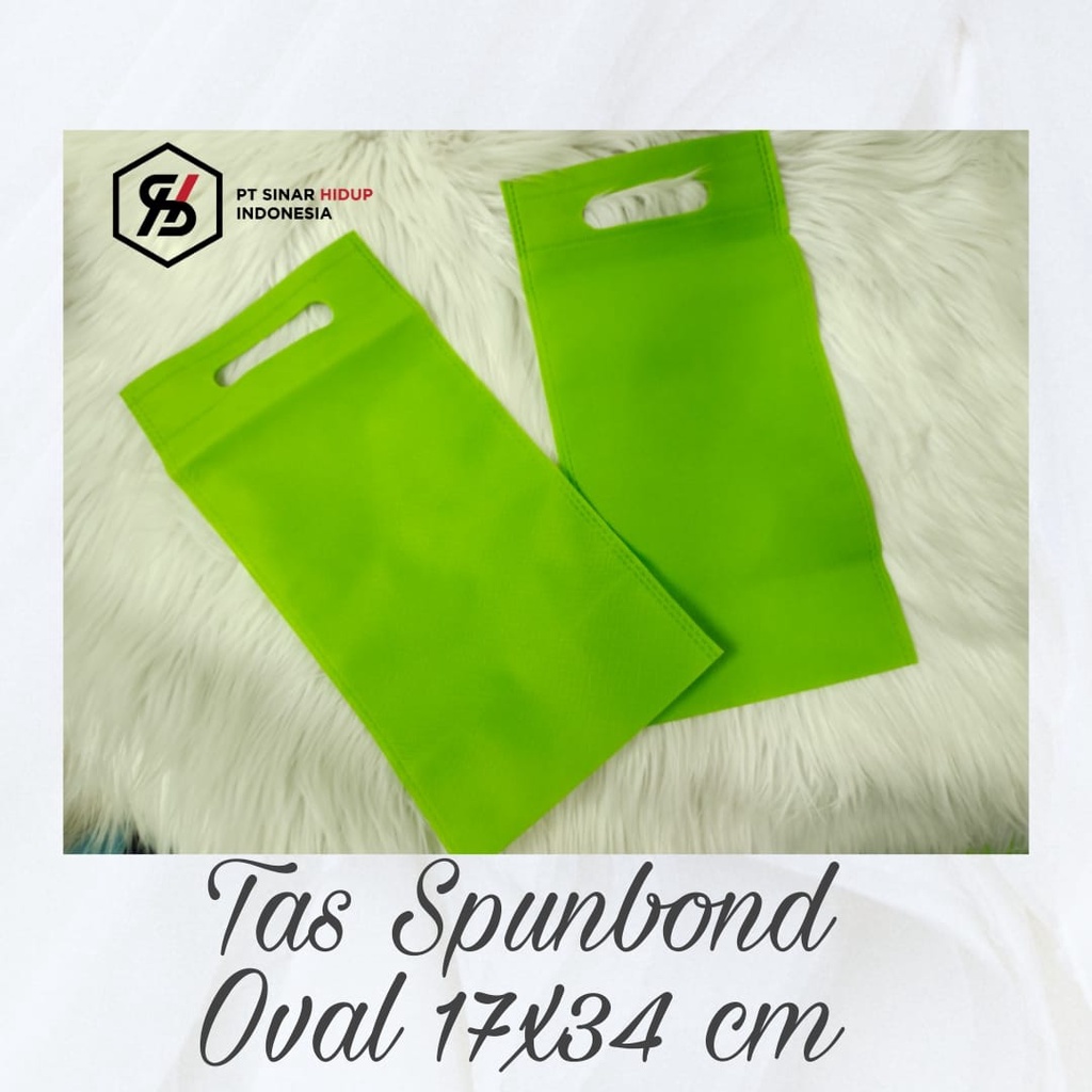 

Goodie Bag Tas Belanja Oval 17X43 Spunbond Tote Bag Souvenir Weding Hajatan Perkodi ( 20 Pcs )