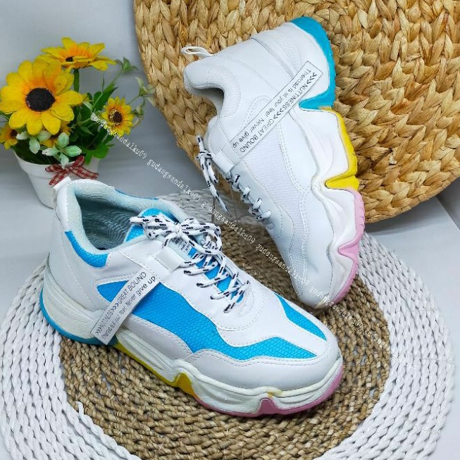 CUCI GUDANG Kets Korea Kekinian Sepatu Sneakers Wanita Hpd497