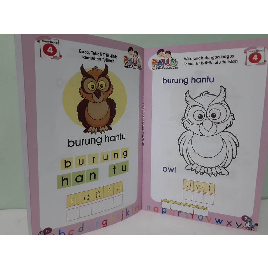 Buku Anak Seri Mewarnai Kreatif Dengan Contoh Beragam Tema Untuk TK Dan PAUD Full Color (15 x 23 Cm)