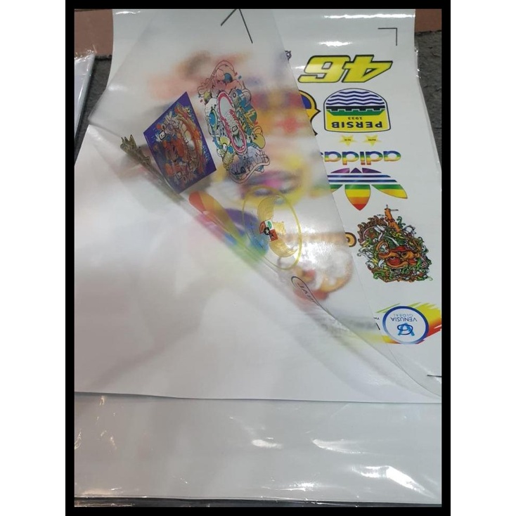 

Stiker Vinyl Inkjet Putih Glossy A3+ Print Tinta Artpaper/Pigment/Dye